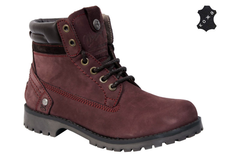Зимние женские ботинки Wrangler Creek WL132660/F-83 красно-коричневые