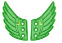 Аксессуары для кед крылья LACE Shwings WINDSOR 10106 зелёные