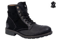 Кожаные мужские ботинки Wrangler Massive WM132050-62 черные