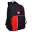 Рюкзак школьный GRIZZLY с одним отделением RB-355-2/1 черно-красный