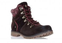 Женские кожаные ботинки Wrangler Pick Suede dkebony WL122582-163 темно-коричневые