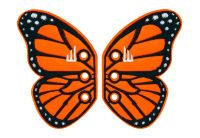 Аксессуары для кед крылья бабочка LACE Shwings VERMONT 50103 оранжевые