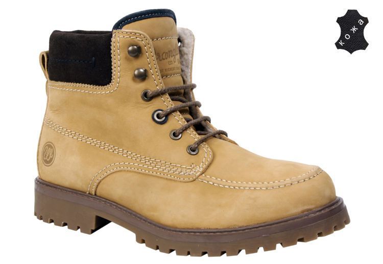 Зимние мужские ботинки Wrangler Yuma Apron WM132101-24 светло-коричневые