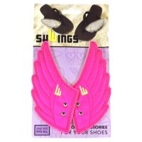 Аксессуары для кед крылья Wilshire Pink Neon Clip 14106 розовые