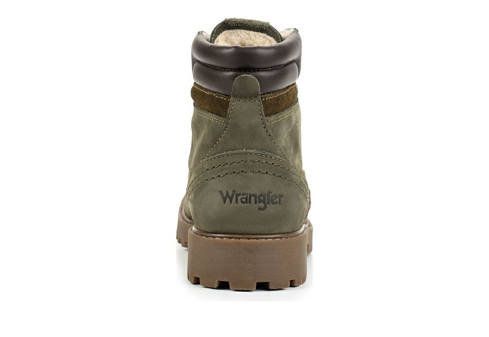 Зимние мужские ботинки Wrangler Creek Fur S WM182016-20 зеленые купить по  цене 10 600 руб. в магазине