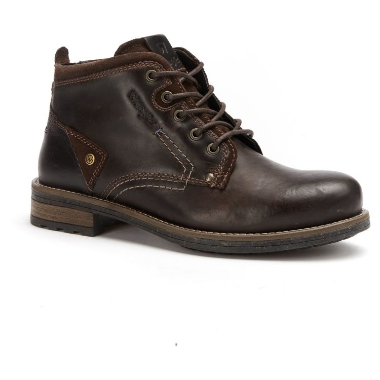 Ботинки мужские Wrangler Hill Desert Wm92021-030 кожаные коричневые