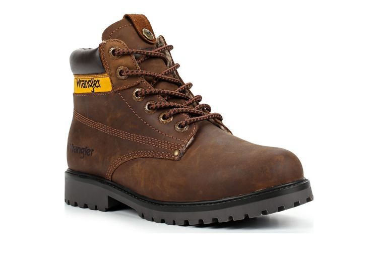 Зимние мужские ботинки Wrangler Hunter WM182946-115 коричневые купить по  цене 10 600 руб. в магазине