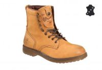 Кожаные мужские ботинки Wrangler Bone WM122070-24 коричневые