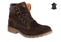 Мужские кожаные ботинки Wrangler Massive Top WM122051-30 коричневые