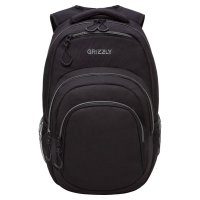 Рюкзак городской GRIZZLY с карманом RQ-003-31/4 черный