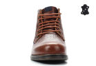 Кожаные мужские ботинки Wrangler Cliff Mid WM172030-64 коричневые