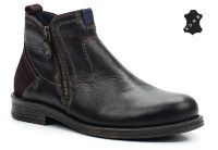 Кожаные мужские ботинки Wrangler Cliff Zip WM172031-108 коричневые