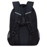 Рюкзак школьный GRIZZLY с двумя отделениями RU-230-7/1 черно-серый