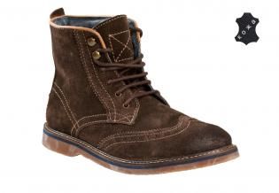 Зимние мужские ботинки Wrangler Hammer Brogue Mid WM122057/F-116 коричневые